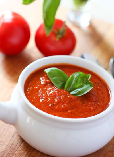 #Paleo and #Whole30 Compliant Here is one of my secret diet weapons!  Tomato and Roasted Red Pepper soup.  Coming in at only 80 calories a cup.  (That is exactly a cup in the photo by the way).  It’s hearty and healthy and great with a half a turkey sammie for lunch. I am the...Read More » Roasted Red Pepper Soup, Red Pepper Soup, Pepper Soup, Best Soup Recipes, Soup Diet, Broth Recipes, Roasted Red Pepper, Soup And Stew, Stuffed Pepper Soup