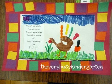 thanksgiving kids projects on pinterest | The Very Busy Kindergarten: More Cute Easy Turkey Projects Thanks Giving Placemats Preschool, Thanksgiving Placemat Kindergarten, Pre K Thanksgiving Placemats, Thanksgiving Placemats Kindergarten, Preschool Placemats Ideas, Thanksgiving Crafts Preschool Placemats, Thanksgiving Place Mats Preschool, Thanksgiving Preschool Placemats, Thanksgiving Placemat Craft Preschool