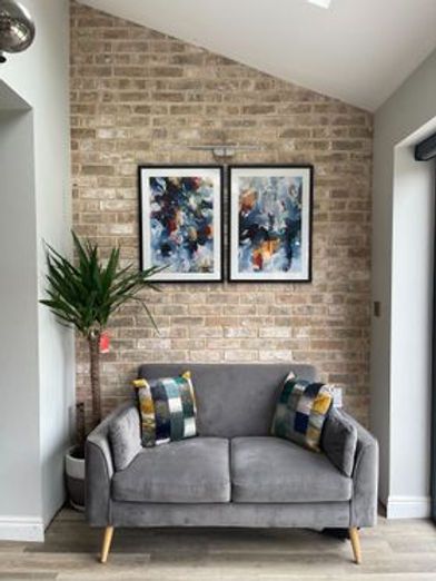 Brick slips: how to get the look of real bricks for less Brick Slip, Brick Living Room, Brick Slips, Rental Ideas, Brick Interior Wall, Snug Room, Brick Interior, Brick Cladding, Reclaimed Brick