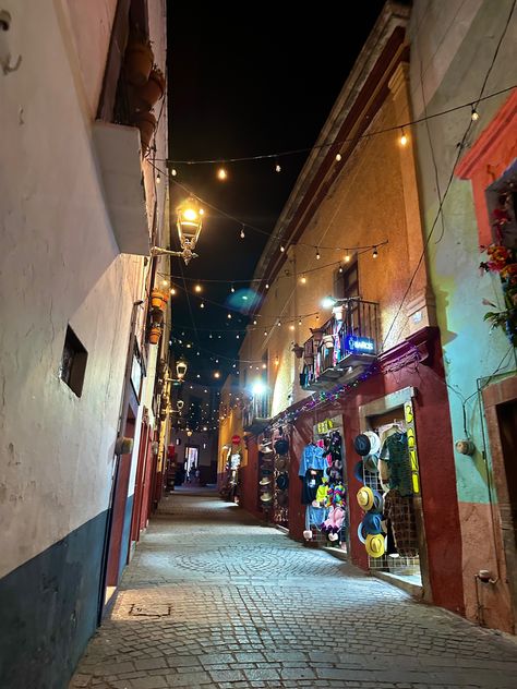 Mexico trip guanajuato leon vacations mexican core night out little stores out with friends Mexican Street Aesthetic, Mexican Rich Aesthetic, Houses In Mexico Rancho, Mexican Scenery, Mexico At Night, Mexico Streets, Ghost Flowers, Mexico Wallpaper, Mexico Pictures