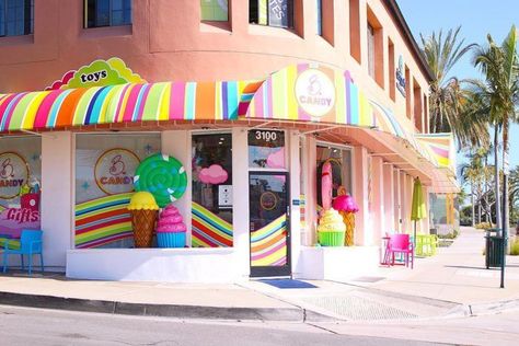 Your sweet tooth will thank you Candy Store Design, Candy Store Display, Dessert Shop, Chocolate Shop, Whimsical Decor, Ice Cream Shop, Colorful Candy, Happiest Place On Earth, Candy Store