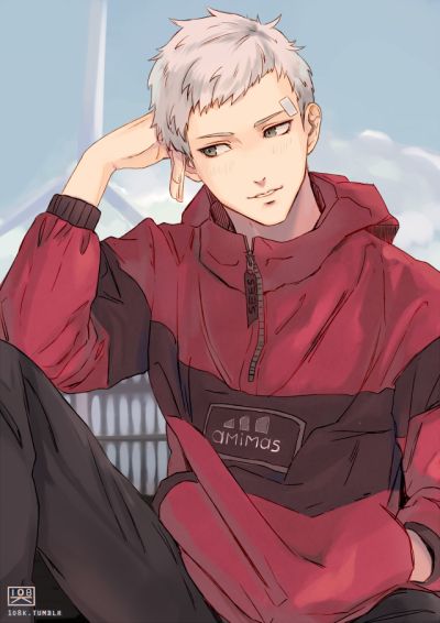 1o8k | Persona 3 | Sanada Akihiko Akihiko Sanada, Persona 3, An Anime, White Hair, Anime Character, Short Hair, Persona, Hair, Anime