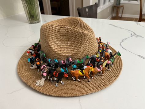 Rustic Hat Bands For Kentucky Derby Festival, Diy Kentucky Derby Hat Ideas, Kentucky Derby Hats Diy Funny, Kentucky Derby Toquilla Straw Hat For Western-themed Events, Kentucky Derby Hats Diy Ideas, Derby Hat Diy, Kentucky Derby Straw Hat For Western-themed Events, Kentucky Derby Sun Hat For Western-themed Events, Kentucky Derby Fedora Straw Hat For Western-themed Events