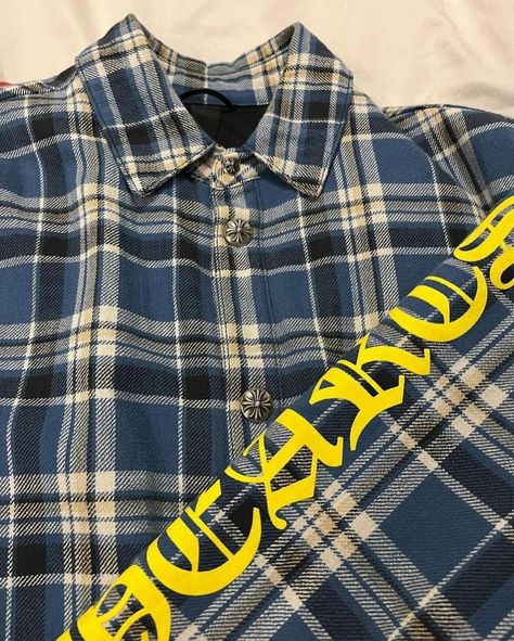 Chrome Hearts flannels via @taku.ink.85 Y2k Jewelry, Streetwear Y2k, Chrome Hearts, Vintage Streetwear, Revenge, Mood Board, Street Wear, Quick Saves, Clothes