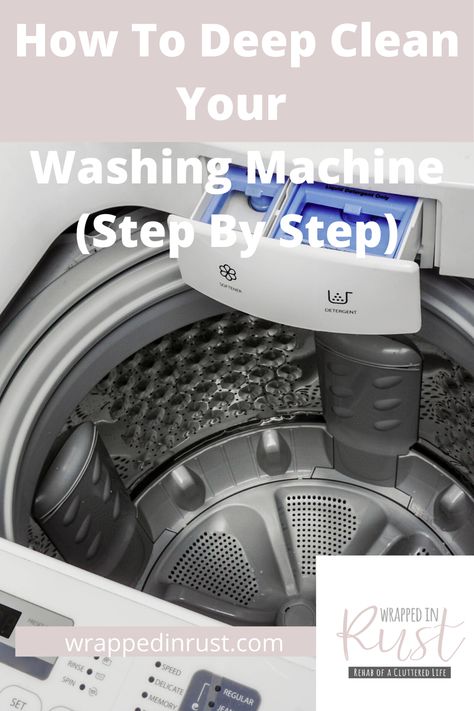 How To Deep Clean Washing Machine, Cleaning Washing Machine With Vinegar, How To Clean Washing Machine, Deep Clean Washing Machine, Stinky Washing Machine, Washing Machine Smell, Mold Smell, Washing Machine Cleaners, Stain Removal Guide