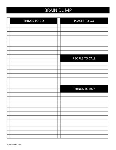 FREE Printable and Editable Brain Dump Worksheet Free Brain Dump Printable, Daily To Do List Template Free Printable, Brain Dump Template Free Printables, Journal Templates Printable Free, Brain Dump Bullet Journal, Nurse Supervisor, Brain Dump Printable, Brain Dump Template, Diy Sketchbook