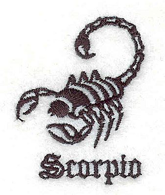 scorpio | Simple Embroidery Designs, Embroidery Digitizing, Stitching Techniques, Simple Embroidery, Hand Embroidery Art, Needle Work, Machine Embroidery Patterns, Beauty Logo, Digital Embroidery