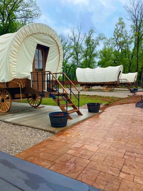 Kentucky Attractions, Kentucky Travel, Road Trip Places, Unique Vacations, Covered Wagon, Unique Places, Usa Travel Destinations, On The Road Again, Adventure Camping