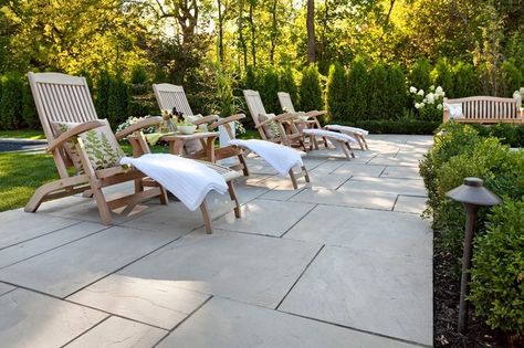 Techo Bloc Aberdeen rock garden brown Techno Bloc Pavers, Modular Pattern, Lake Patio, Traditional Landscaping, Poured Concrete Patio, Basement Patio, Landscape Pavers, Pool Pavers, Pool Decking