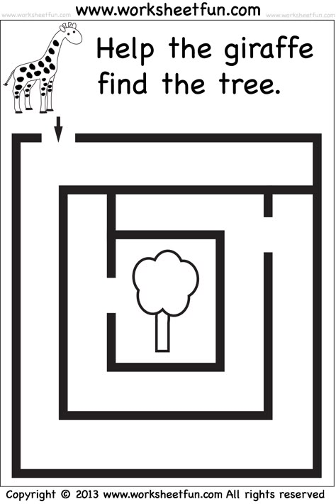 Žirafa nástenka https://sk.pinterest.com/estepaula941/laberintos/ Mazes For Kids Printable, Maze Worksheet, Printable Mazes, Free Preschool Printables, Mazes For Kids, Free Preschool Worksheets, Printable Preschool Worksheets, Kids Worksheets, Worksheets For Preschool