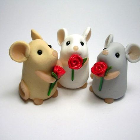 Clay Figure Ideas, Modeling Clay Ideas, Easy Clay Sculptures, Easy Polymer Clay, Diy Polymer Clay, Polymer Clay Figures, Sculpey Clay, Polymer Clay Animals, Cute Polymer Clay