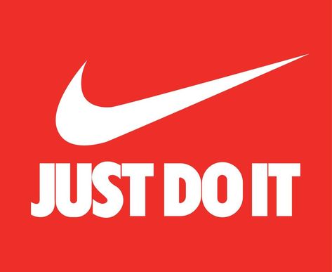 Nike Logo And Just Do It Symbol White Clothes Design Icon Abstract football Vector Illustration With Red Background Nike Logo Vector, Mila Kunis Style, Football Vector, Just Do It Logo, It Logo, White Clothes, Mila Kunis, Design Icon, Red Nike