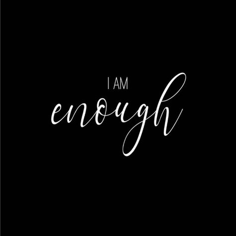 I Am Enough Tattoo, Enough Tattoo, I Am Enough, Body Is A Temple, Self Love Affirmations, Maybe One Day, Love Affirmations, Wrist Tattoos, English Words