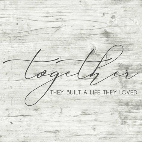 Together They Built A Life They Loved Vinyl Stencil, Valentines Stencil, Love Stencil, Wood Sign, Vi Love Stencil, Vinyl Stencil, Stencil Wood, Love Wall, Wood Sign, Wall Decal, Wood Signs, Bedroom Ideas, Eden