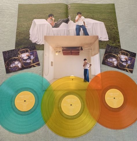 harry’s house vinyl variants Harry House Vinyl, Harry’s House Vinyl, Fangirl Room, Harry Styles Vinyl, Harry Core, Vinyl Aesthetic, House Decals, Vinyl House, Harry's House