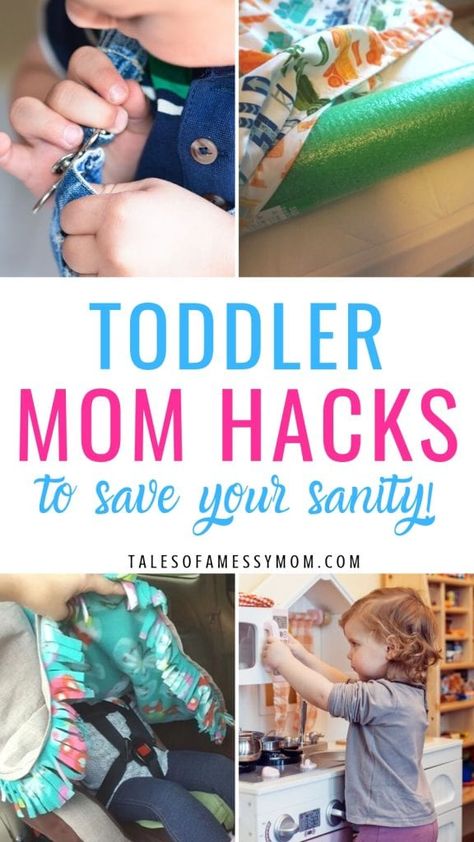 Toddler Mom Hacks to Save Your Sanity - Tales of a Messy Mom Potty Training Hacks, Trip Hacks, Toddler Hacks, House Hacks, Toddler Discipline, Potty Training Tips, Mom Life Hacks, Kid Hacks, Parenting Toddlers