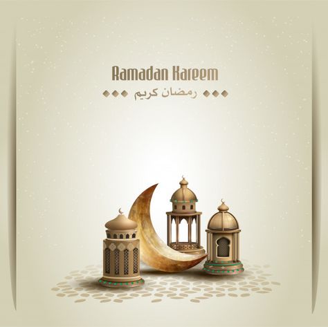 Islamic greetings ramadan kareem card de... | Premium Vector #Freepik #vector #ramadan Islamic Greetings, Eid Design, Ramadan Design, Ramadan Dua, Happy Islamic New Year, Happy Muharram, Ramadan Celebration, Ramadan Cards, Eid Background