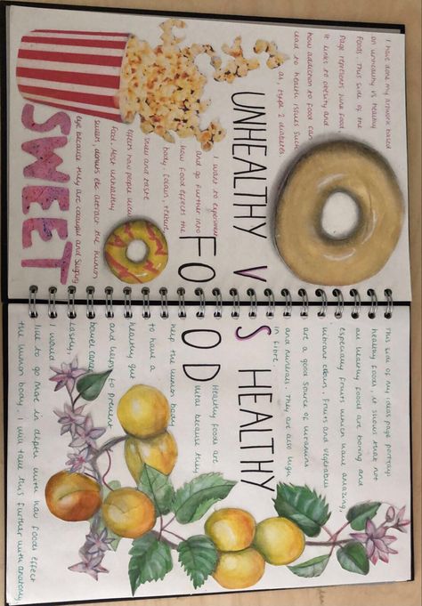 Food And Drink Art Gcse Title Page, Food Title Page, Gcse Art Food Title Page, Gsce Art Title Page, Natural Forms Gcse Title Page, College Sketchbook, Months Activities, Natural Forms Gcse, Gcse Graphics