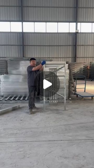 Suspended Platform Hengxiang on Instagram: "Foldable frame scaffolding with two walking boards, steel with galvanized.
#scaffolding #factorydirect #import" Scaffolding, Walking, Frame, On Instagram, Instagram