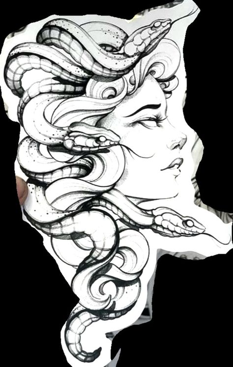 Half Medusa Tattoo Design, Medusa Drawing Side Profile, Medusa Tattoo Wrist, Medusa Profile Tattoo, Side Profile Medusa Tattoo, Medusa Tattoo Under Breast, Angry Medusa Tattoo, Medusa Side Profile, Medusa Face Tattoo