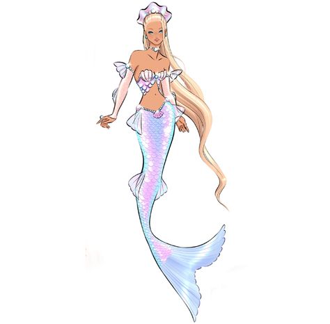 2020 Barbie Signature Doll Design Showdown: Concept arts for next club doll - YouLoveIt.com Barbie Mermaid, Mermaid Pose, Mermaid Barbie, Mermaid Artwork, Doll Design, Barbie Signature, Mermaid Drawings, Mermaid Tale, Mermaid Life