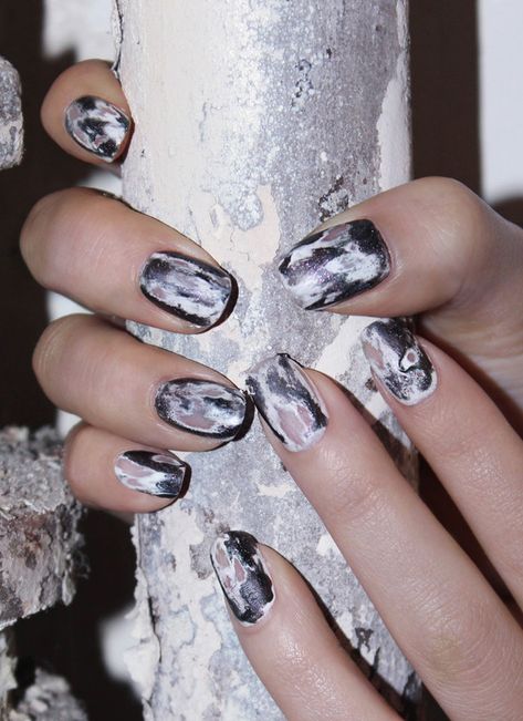 NYLON · Grunge Nail Art Nails Acrylic 90s, Grunge Nails Acrylic 90s, Grunge Nails Acrylic, Grunge Nail Art, Edgy Nail Art, Halloween Nail Art Tutorial, Eye Nail Art, Gothic Nails, Edgy Nails