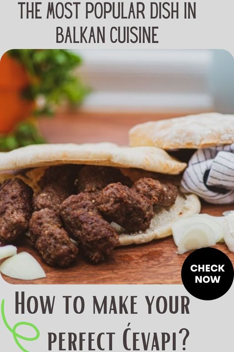 Bosnian Cevapi Recipe, Chevapchichi Recipe, Cevapi Recipe, Traditional Croatian Food, Bosnian Food, Croatia Food, Meat Sticks, Bosnian Recipes, European Recipes