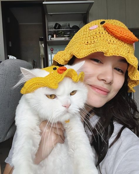 Crochet Hat Pets, Cat Crochet Hats, Cat Crochet Hat Pattern Free, Hats For Cats Crochet, Hat For Cat Crochet, Cat Hats Crochet, Crochet Hat For Cats, Crochet For Cats, Pet Hat Crochet