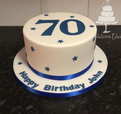 Simple 70th birthday cake Mens 75th Birthday Cake, Birthday Cake For Uncle, 70 Th Birthday Cakes For Men, Birthday Cake 70 Man, Birthday Cake For Grandfather, Simple Male Birthday Cake, 70 Birthday Cake For Men, 70th Birthday Cake For Dad, 70th Birthday Cake For Men