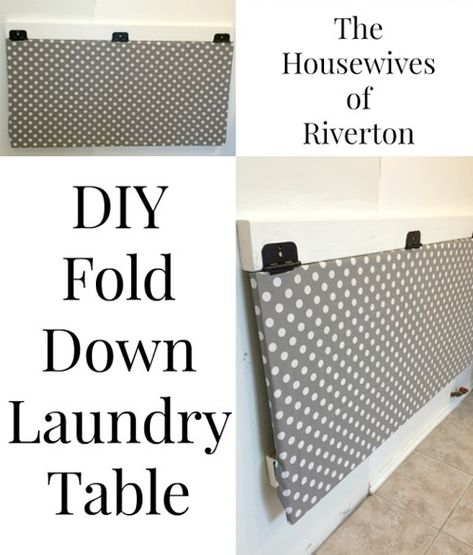 Diy Lavanderia, Laundry Room Folding Table, Laundry Table, Laundry Room Storage Shelves, Laundry Shelves, Laundry Room Ideas Small Space, Room Storage Diy, Ironing Boards, Laundry Room Shelves