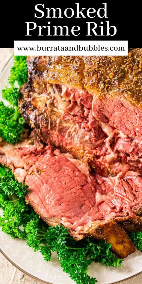 Smoked Prime Rib (Standing Rib Roast) Smoked Prime Rib Roast, Turkey Meatballs Healthy, Smoked Prime Rib, Prime Rib Roast Recipe, Rib Roast Recipe, Standing Rib Roast, Tender Meat, Special Occasion Food, Prime Rib Roast