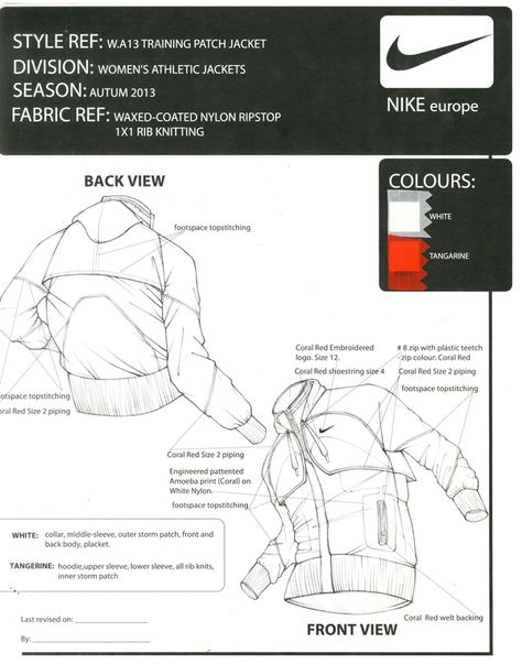 Nike Europe: Tech Pack by Eduardo Labohemia, via Behance Nike Tech Pack, Active Wear Tech Pack, Flat Drawings, Technical Illustration, Clothing Sketches, Tech Pack, Fashion Sketchbook, Fashion Illustration Sketches, Fashion Portfolio