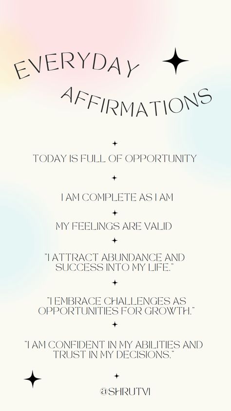 The purpose of positive affirmations is to help you overcome negative thoughts that make you doubt yourself. Here are some of the affirmations Release Negative Thoughts Affirmations, Feelings Journal, Everyday Affirmations, Affirmation Station, Letting People Go, Negative People, Teacher Things, Daily Positive Affirmations, Short Inspirational Quotes