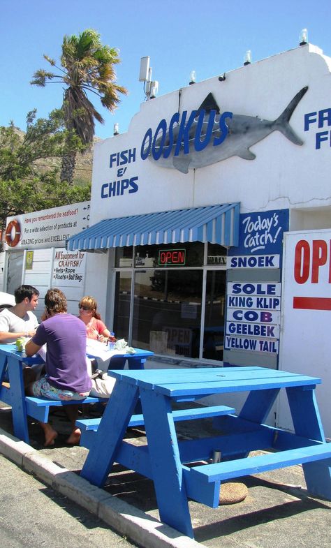 Cape Town: Gordons Bay: best fish and chips ! Fish And Chips Restaurant, Best Fish And Chips, Fish Shop, Fish And Chip Shop, South Africa Travel, Out Of Africa, Cape Town South Africa, Western Cape, Southern Africa