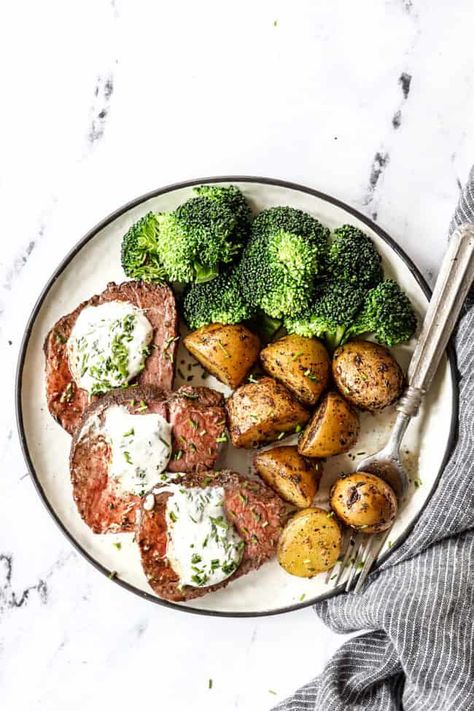 Beef Tenderloin with Garlic Herb Butter (Step by step photos, tips & tricks ) Best Beef Tenderloin Recipe, Beef Tenderloin Recipe, Butter Beef, Whole Beef Tenderloin, Horseradish Cream Sauce, Recipe With Garlic, Beef Tenderloin Recipes, Beef Tenderloin Roast, Tenderloin Roast