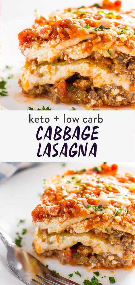 Cabbage Keto Recipes, Cabbage Keto, Low Carb Cabbage, Low Carb Italian, Cabbage Lasagna, Low Carb Low Fat Recipes, Baking Powder Uses, Boiled Egg Diet Plan, Best Fat Burning Foods