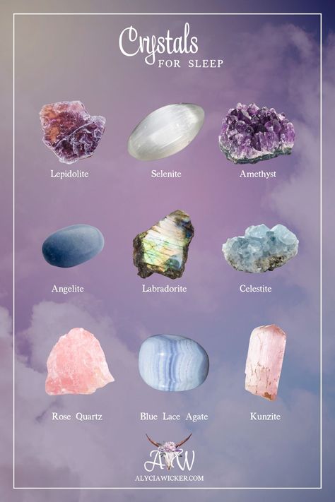 Chakra Stones Chart, Crystals For Sleep, Help With Sleep, Real Witches, Real Crystals, Crystal Uses, Lucid Dreams, Feeling Drained, Crystal Guide