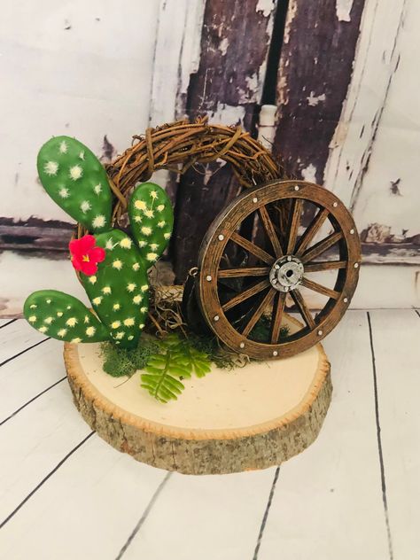 Excited to share this item from my #etsy shop: Western Table Centerpiece Cow Skull and Cactus in the Desert Wedding Centerpiece Birthdays Table Centerpiece Party Decoration Cowboy Centerpieces, Birthdays Themes, Western Centerpieces, Cactus In The Desert, Cactus Centerpiece, Western Table, Wooden Wagon Wheels, Table Centerpiece Wedding, Centerpiece Party