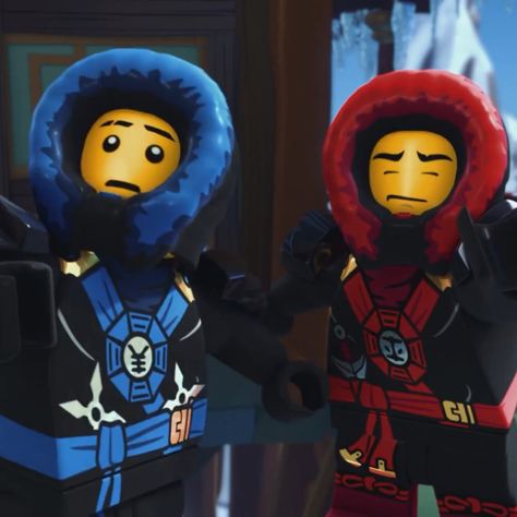 Lego Ninjago Kai X Jay, Jay And Kai Ninjago, Kai Ninjago Pfp, Kai X Jay, Kai Ninjago, Lego Kai, Jay Walker, Jay Ninjago, Ninjago Kai