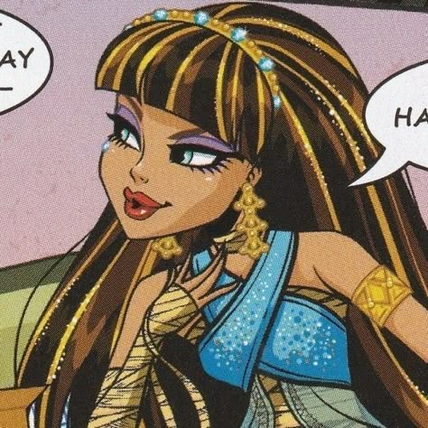 Monster High Comic, Nile Aesthetic, Monster High Icon, Monster High Cleo, Monster High Aesthetic, Arte Monster High, Monster High Pictures, Love Monster, High Aesthetic