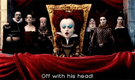 Off with his head Off With His Head, Mrs Lovett, Deathly Hallows Part 2, Morgan Le Fay, Art Fan, Helena Bonham, Reaction Pic, Twelfth Night, Bonham Carter