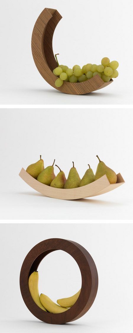 Fruit Bowl Ideas, Modern Fruit Bowl, Wooden Fruit Bowl, Bowl Ideas, Wooden Fruit, Creation Art, New Fruit, Fruit Bowls, Design Industrial