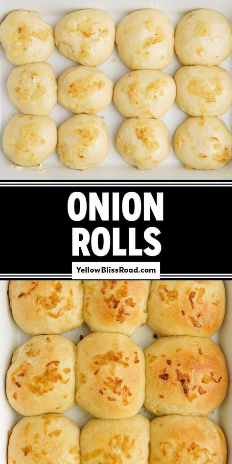 Cheese Onion Rolls, Onion Buns Recipe, Onion Buns Homemade, Light Fluffy Rolls, Onion Rolls Sandwich, Savory Buns, Soft Rolls Recipe, Onion Rolls, Garlic Rolls