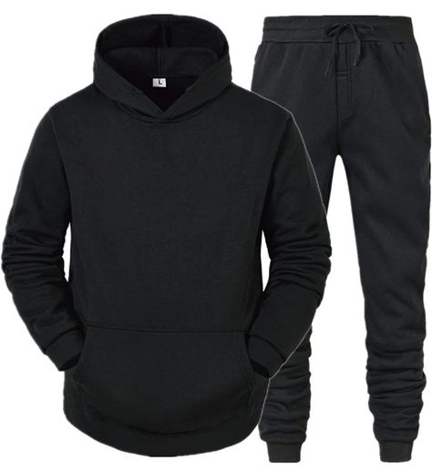 2 Piece tracksuit. Hooded athletic sweatsuit. Mens Velour Tracksuit, Mens Sweat Suits, Hoodie And Sweatpants Set, Mens Jogging Suits, Red And Black Jacket, Jogging Suits, Gym Wear Men, Track Suits, Outfit Hoodie