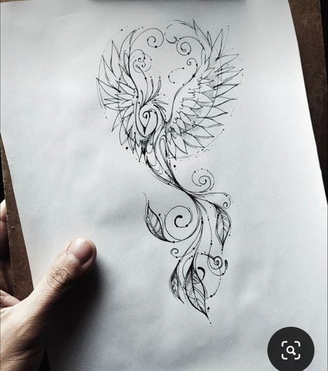 Mandala Phoenix Tattoo, Phoenix Unalome Tattoo, Phoenix Tattoo Feminine Forearm, Phenix Tattoo For Women Arm, Phoenix Tattoo Geometric, Phoenix Arm Tattoo For Women, Phoenix Neck Tattoo, Phoenix Spine Tattoo, Phenix Tattoo For Women