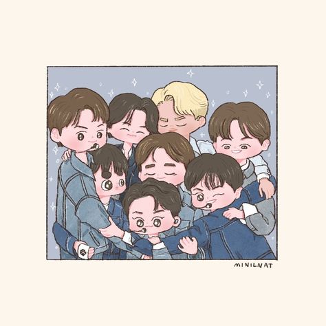 Exo Cartoon, Exo Chibi Fanart, Exo Anime, Exo Chibi, Exo Art, Exo Wallpaper, Exo Fan Art, Exo Fanart, Exo Fan