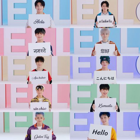 Hello In Different Languages, Hello Wallpaper, Treasure Song, Treasure Hello, Axolotl Cute, Hello Memes, Pledis Seventeen, Lee Know Stray Kids, Treasure Planet