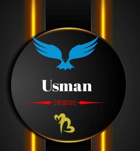 Usman Name, Dp Logo, Written Logo, Army Couple Pictures, Camera Cartoon, Army Couple, Love Wallpaper Download, Dark Background Wallpaper, Pop False Ceiling Design