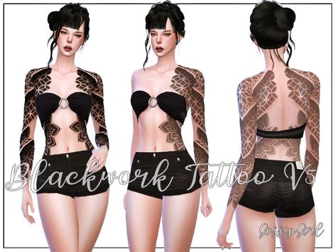 Created by GossipGirl-S4! S4cc Tattoos, Ts4 Tattoos, Cc Eyes, Sims 4 Tattoos, Sims 4 Cc Eyes, Sims 4 Tsr, Cc Sims4, Sims 4 Anime, Toddler Jumpsuit