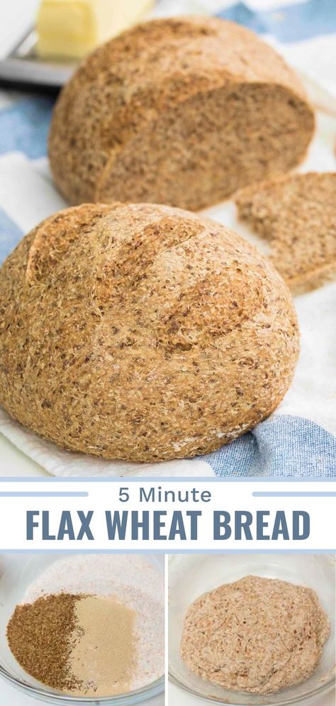 Flaxseed Bread, Diy Mixes, Wheat Bread Recipe, Flax Seed Recipes, Healthy Bread, 140 Pounds, Foods Recipes, Whole Grain Bread, Wheat Bread